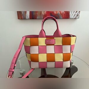 Kate Spade Basket Woven Leather Tote